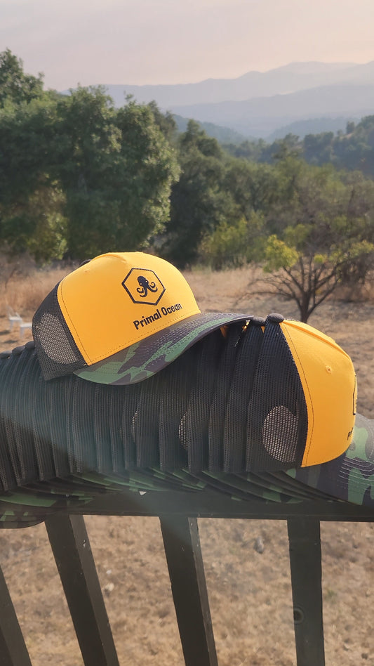 Primal Ocean High-Vis Camo Fishing Hat